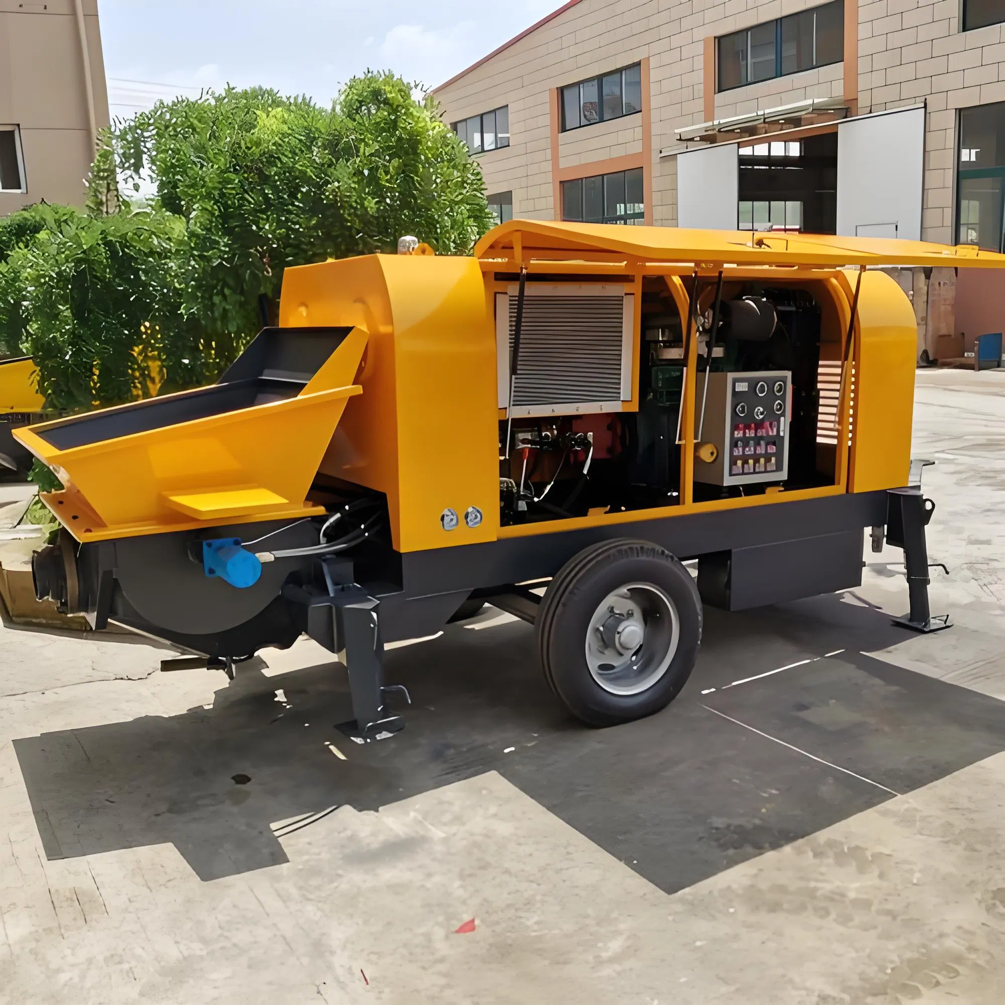 Small Concrete Pump, Electric/Diesel/Hydraulic Concrete Pouring Pump, Mortar/Concrete Conveying Screw Conveyor.