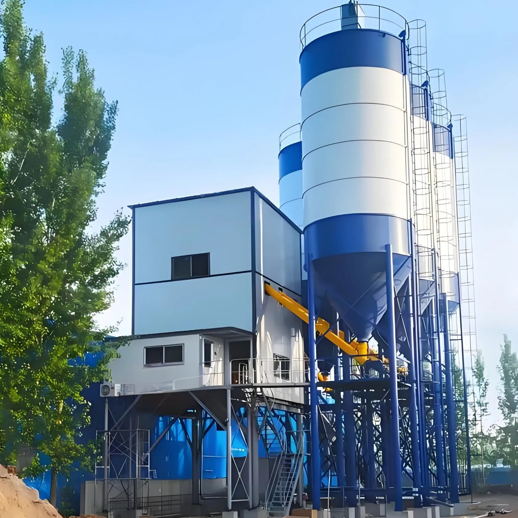 90m3/H Concrete Mixing Plant with Wet Mixer Concrete Machinery Batching Plant