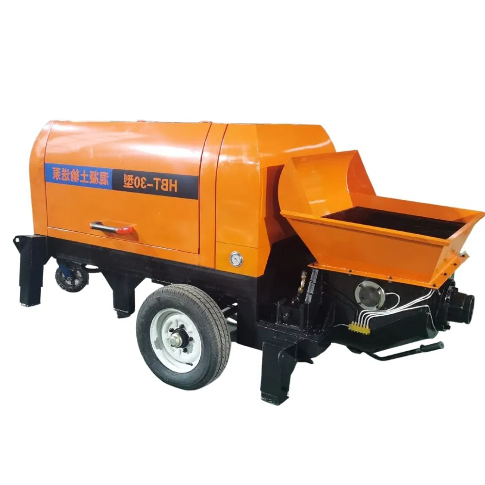 Concrete Wet Spraying Machine Truck Diesel Electric Trailer Mounted Mini Concrete Conveying Pumping Machine Cement Transfer Pump