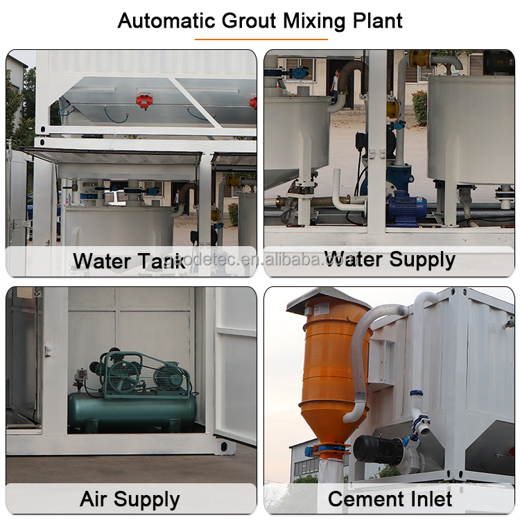 High-performance Full Automatic Jet Grouting Equipment Cement Grout Mixing Plant Mud Grout Batching Mixing Plant