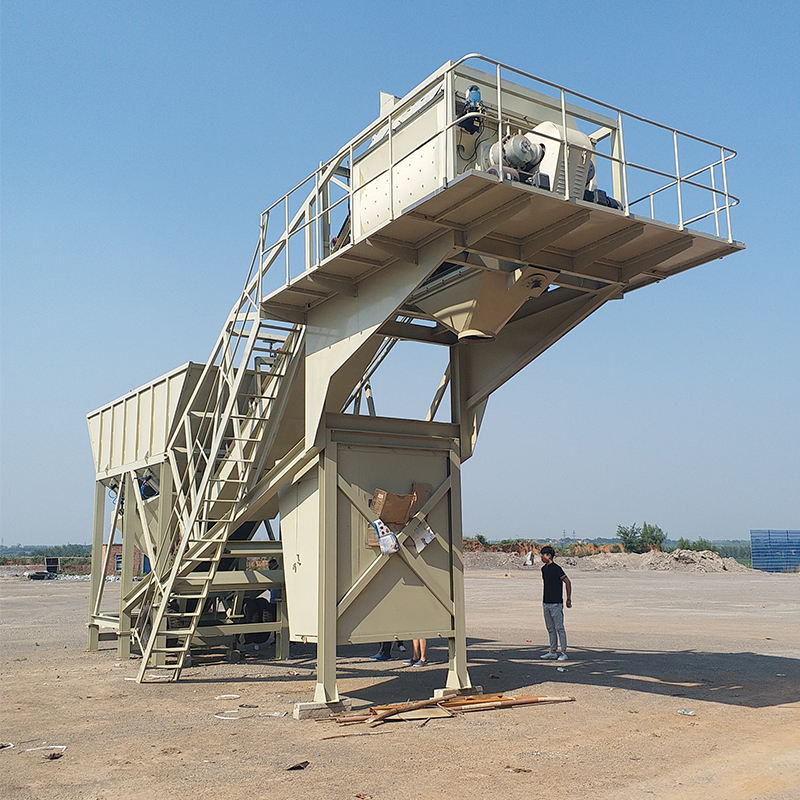 Factory Price Automatic Ready Mobile 25m3/h to 50m3/h Concrete Batching Machine Plant Concrete Mixing Plant With Capacity