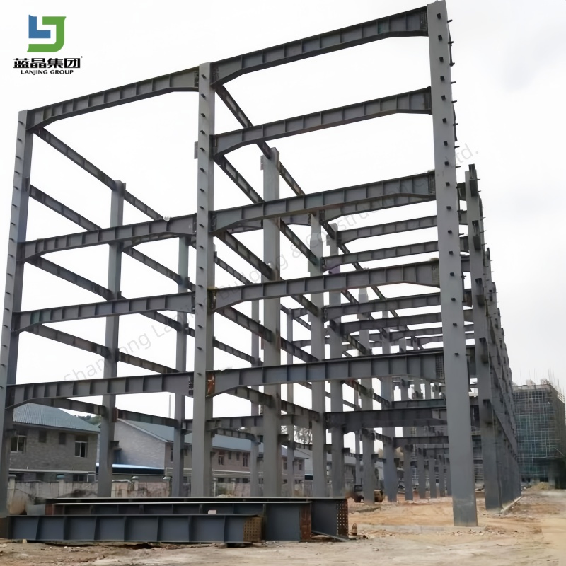 Construção Rápida e Fácil de Estrutura de Aço Pré-Fabricada Multiuso de Múltiplos Andares para Armazém, Oficina, Edifício Comercial e Industrial em Metal