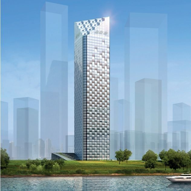 Estruturas de Aço de Alta Resistência Prefabricadas de Luxo Personalizadas para Edifícios de Vários Andares para Negócios, Escritórios Comerciais, Construção de Pisos e Portas