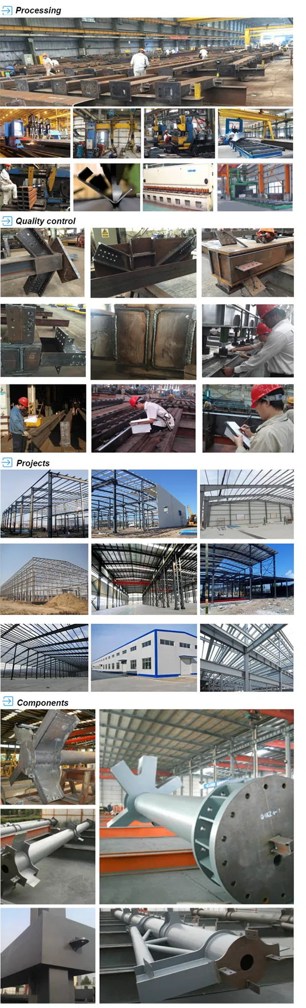 Estrutura modular de aço de baixo custo para construção de armazém à venda