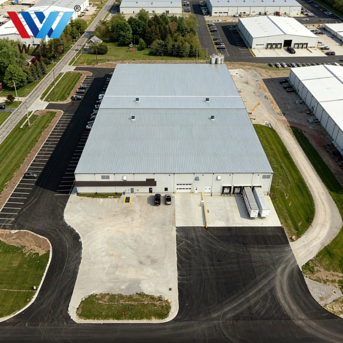 Edifício Comercial de Aço Moderno de Três Andares para Uso Misto de Escritório e Varejo com Design Contemporâneo de Estrutura de Três Andares