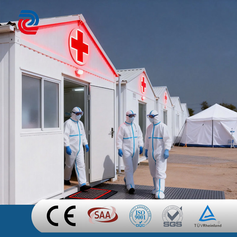 Cabana Modular Portátil Dobrável à Prova d'Água para Construção, Mineração e Local de Estrada