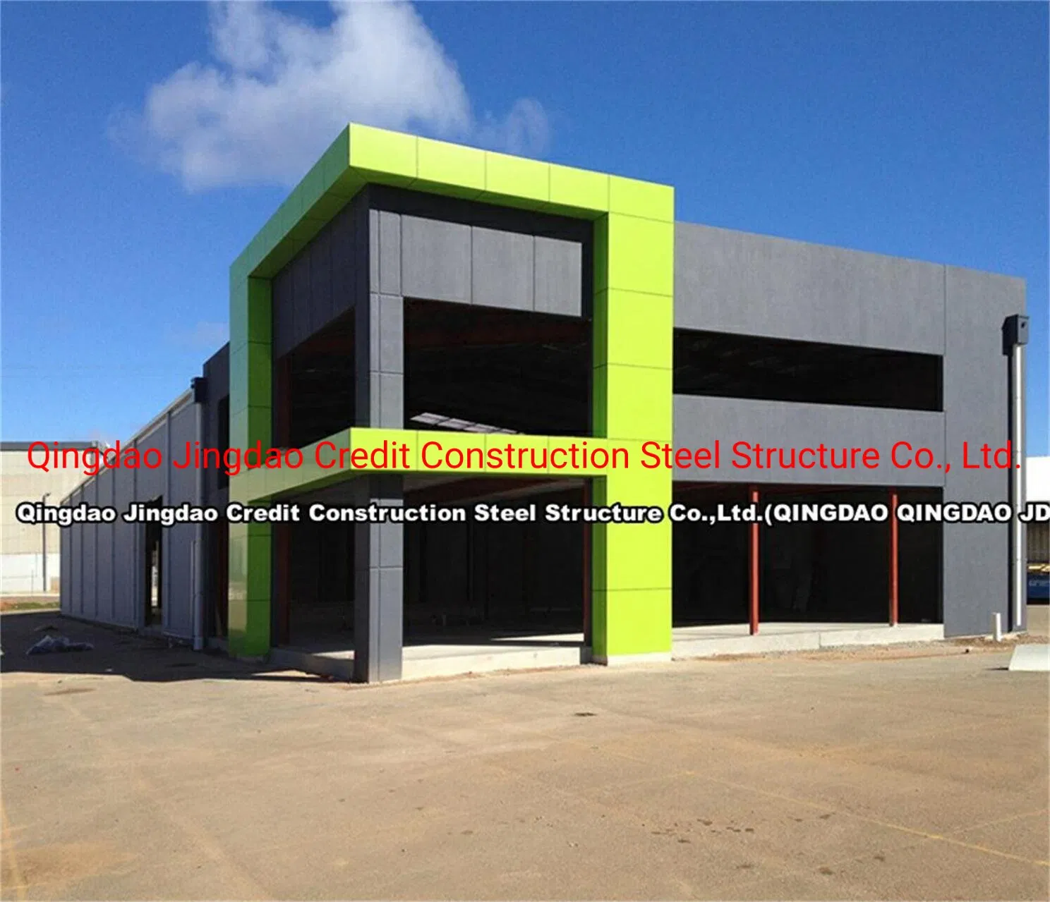 Construção de Estrutura de Aço em Portal para Armazém Prefabricado / Oficina Comercial / Galpão de Armazenamento Industrial / Oficina de Garagem em Angola