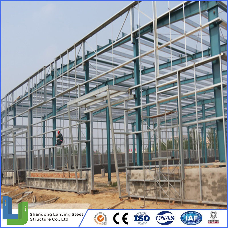 Estruturas Portáteis de Edifícios Pré-fabricados para Armazém e Edifícios Comerciais com Estrutura de Aço na China
