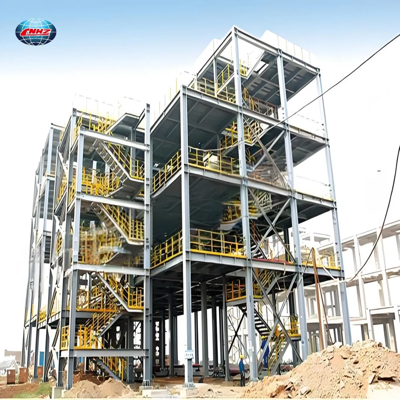 Estrutura Rígida de Aço Modular Pré-fabricada para Edifício Comercial de Andar Único