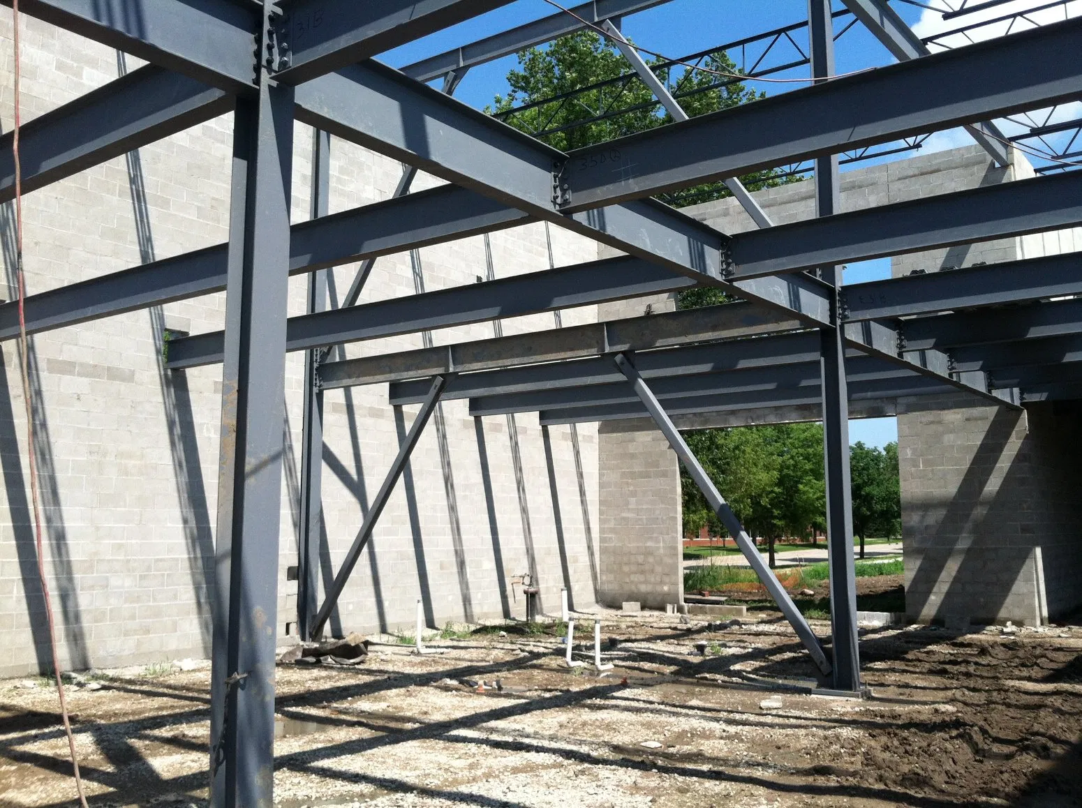 Fábrica de Materiais de Construção de Angola Edifício de Armazém de Aço Leve Prefabricado