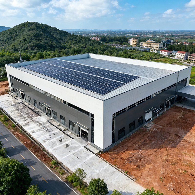 Edifício de Estrutura de Aço de Quatro Andares para Complexo de Apartamentos e Torre de Escritórios com Construção de Alto Padrão e Design de Uso Misto
