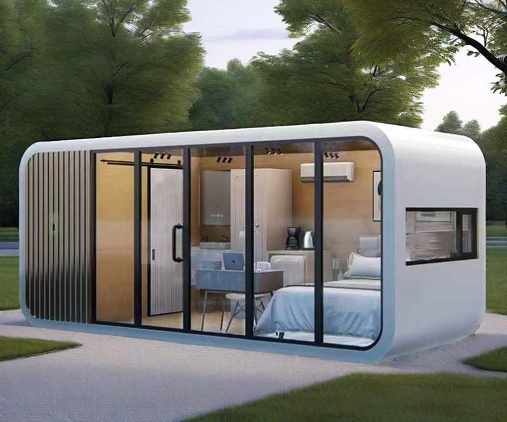 Casa Modular Estilo Vila Personalizada Mini Casa Vila Cabana Maçã com Banheiro, Quarto etc