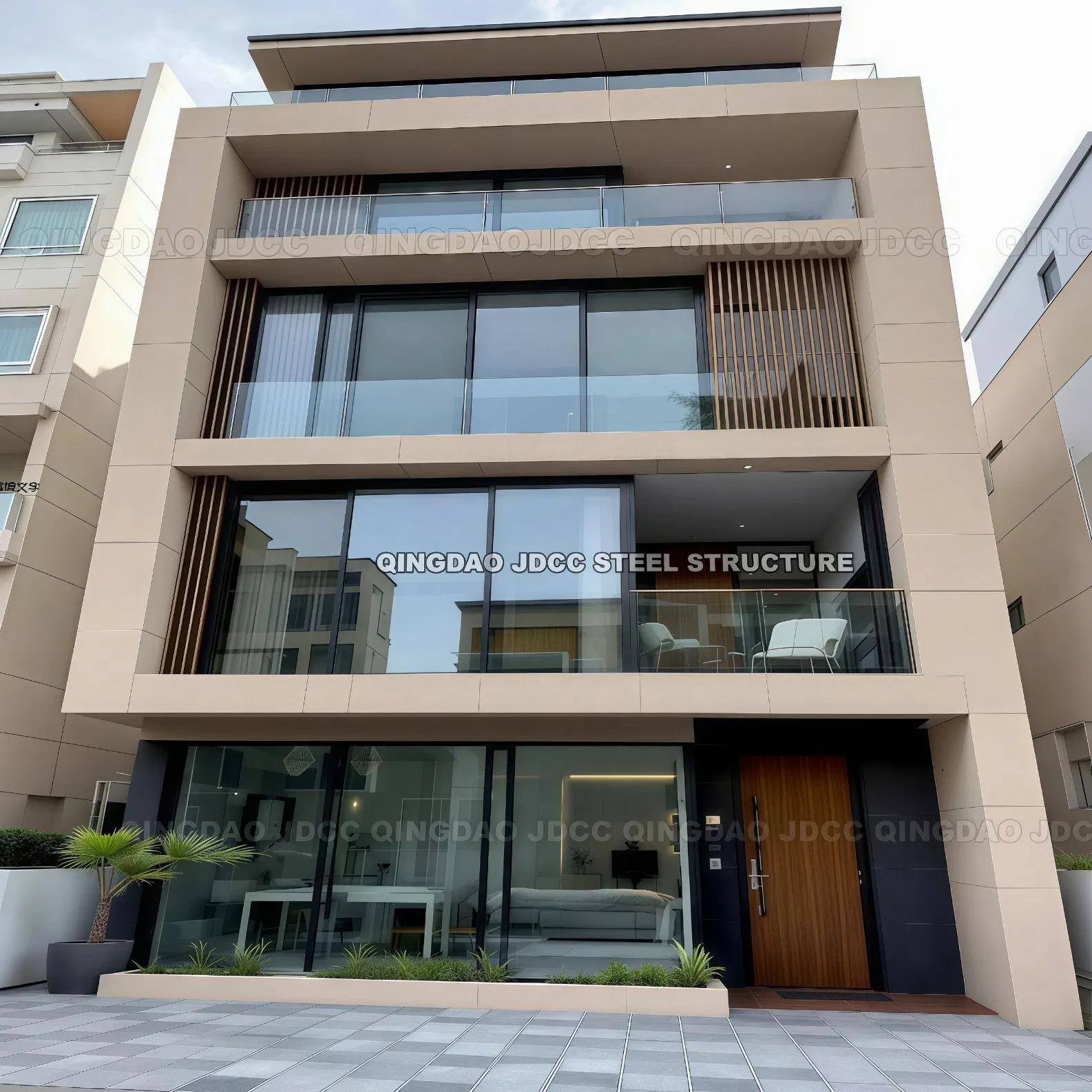 Edifício de Escritório Modular Personalizado com Estrutura de Aço, Armazém, Oficina, Parede de Vidro ACP de Aço Peb, Contratante Geral de Construção Turnkey