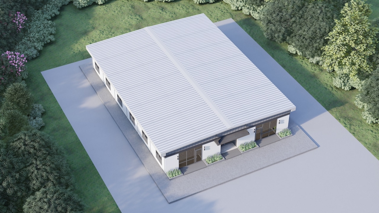Projeto Personalizado de Estrutura de Aço Modular para Escritório Temporário e Permanente
