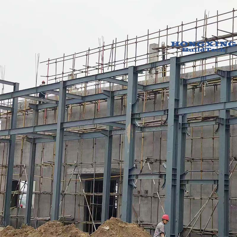 Estrutura de Aço para Edifício Comercial com Escritórios, Construção Prefabricada com Treliça