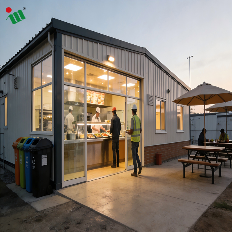Casa de Aço Prefabricada Estrutura de Aço Leve Estrutura Metálica Escritório Construção de Edifício Comercial