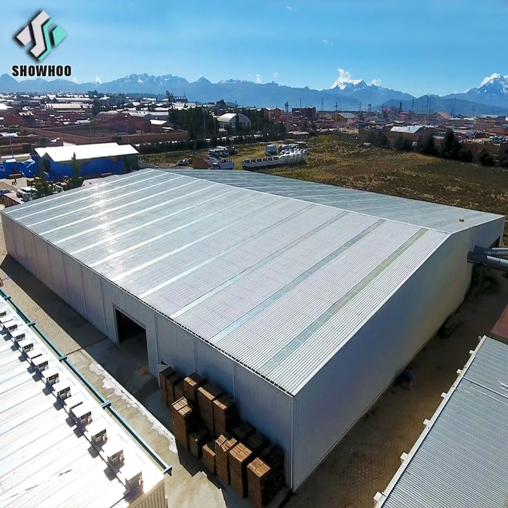 Planos de Construção de Galpão Estrutural de Aço Prefabricado Comercial Edifício Armazenagem Portátil Prefabricado
