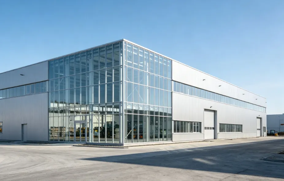 Edifício de Estrutura de Aço Modular Durável para Showroom