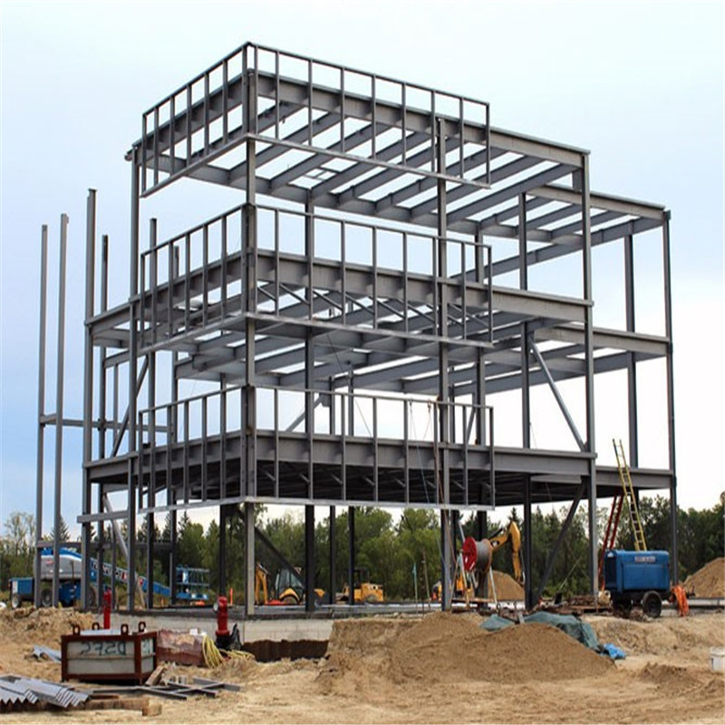 Estrutura de Aço Prefabricada em Camadas para Edifícios Modulares Comerciais