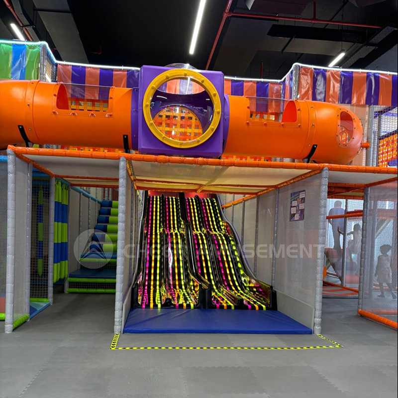 Centro de Diversão Familiar para Crianças com Escorregador de Ondas LED da Cheer Amusement