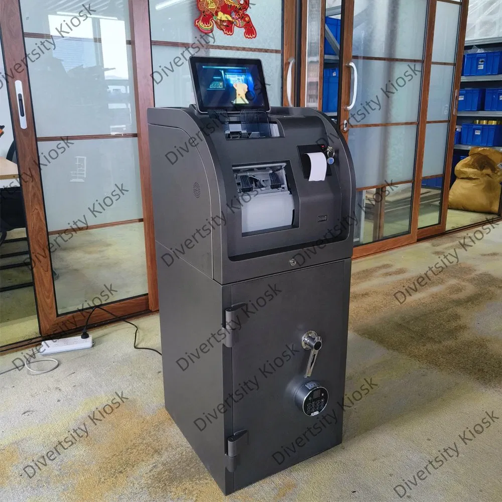 Máquina de Depósito de Dinheiro Automática de Alto Rendimento Terminal de Dispositivo de Cofres Inteligentes de Escritório Turnkey Centro de Dinheiro