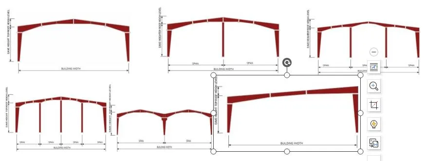 Desenho Técnico de Componentes Principais da Estrutura de Aço