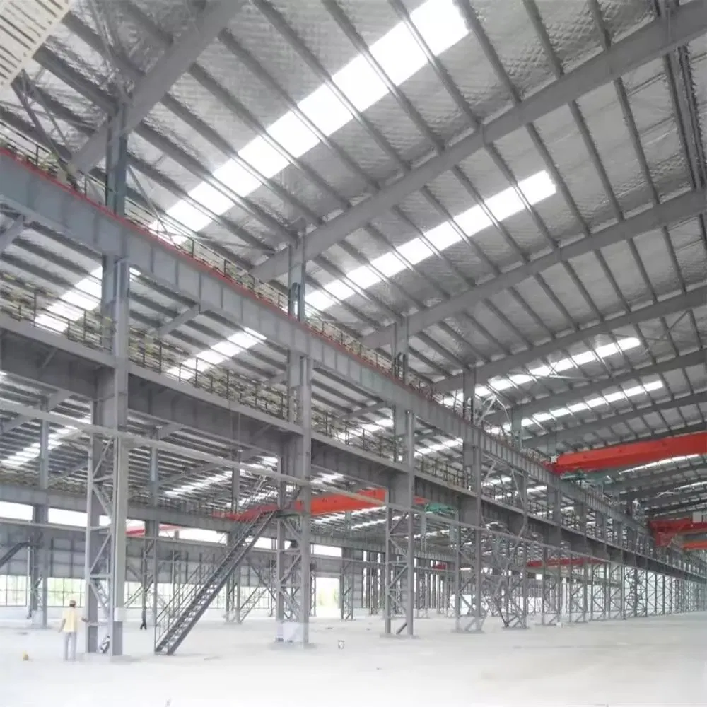 Estrutura de Aço Industrial Oficina Armazém de Aço/ Edifício de Fábrica Pré-fabricada