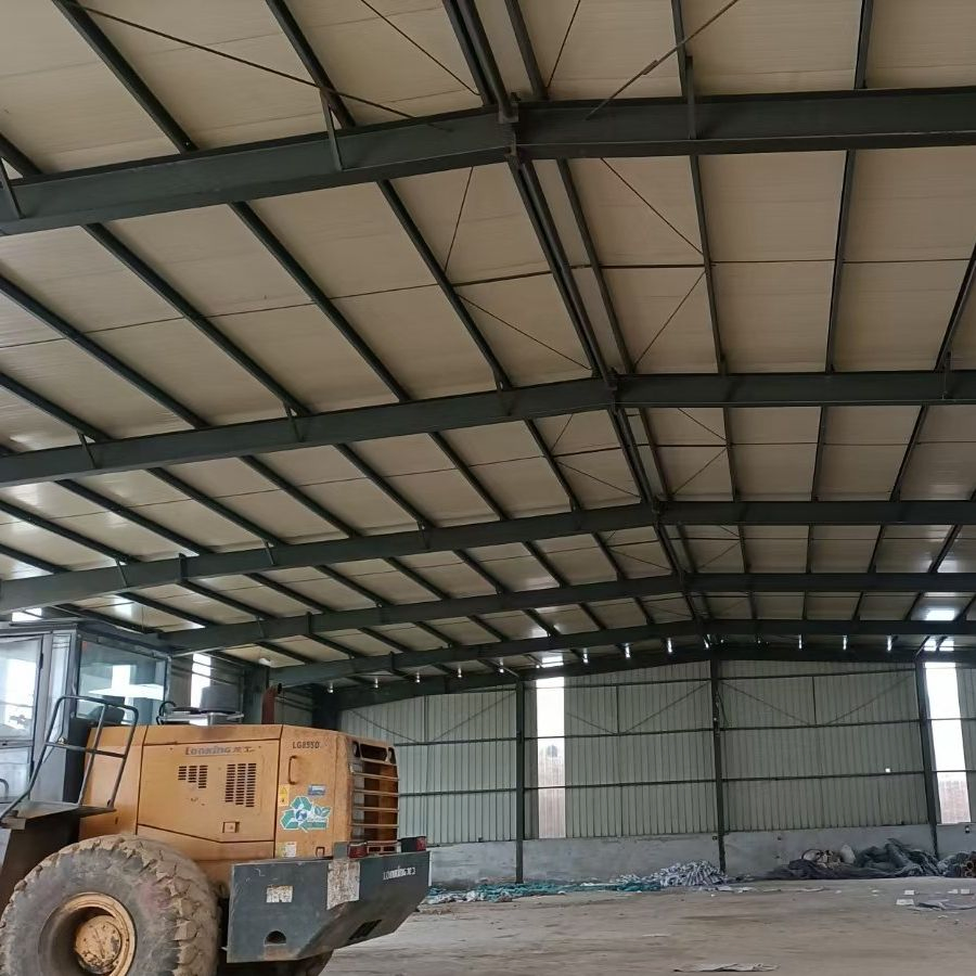 Estrutura de Aço Prefabricada da China Edifício Comercial Armazém Garagem Hangar