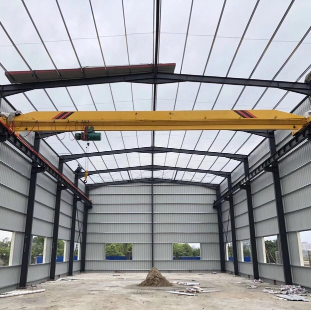 Construção de Estrutura de Aço em Portal para Armazém Comercial Prefabricado, Oficina Industrial Fabricada, Escritório Prefab, Galpão de Metal para Fazenda