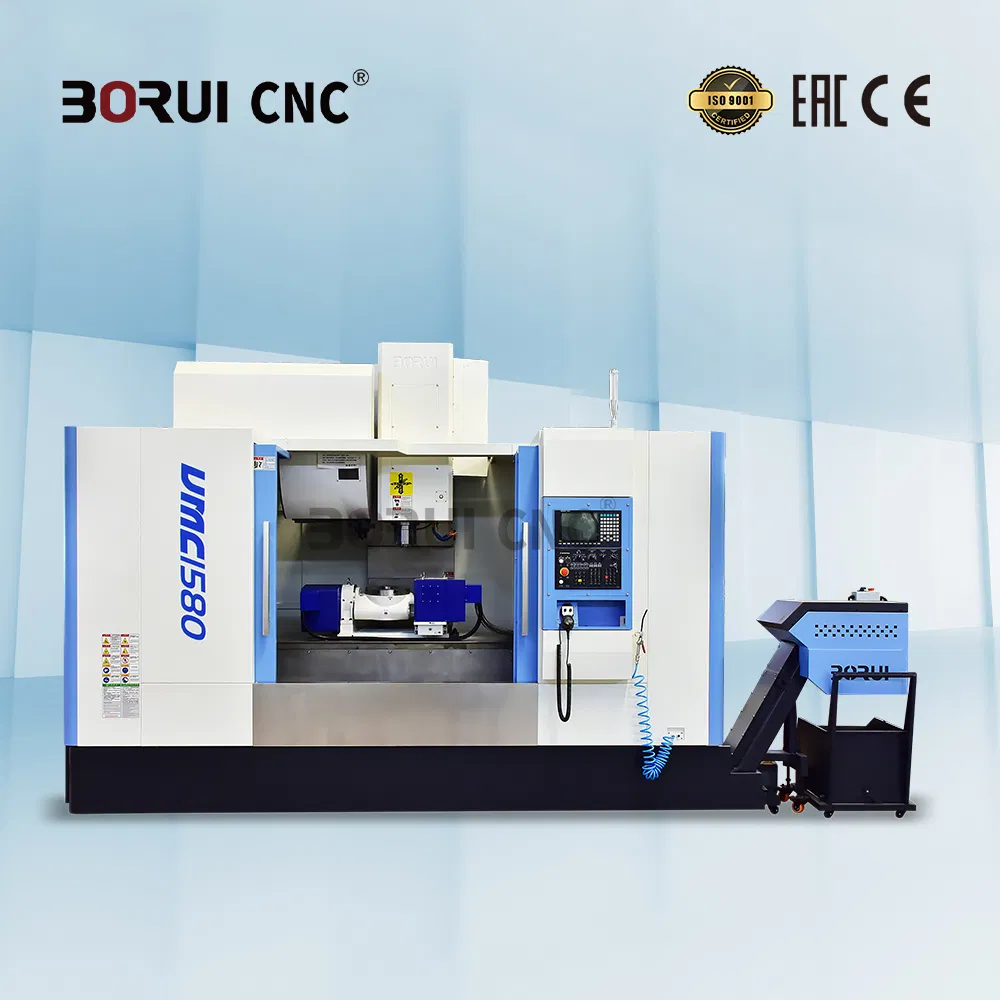 Centro de Usinagem Vertical Borui Vmc1580 3-Axis para Peças de Precisão