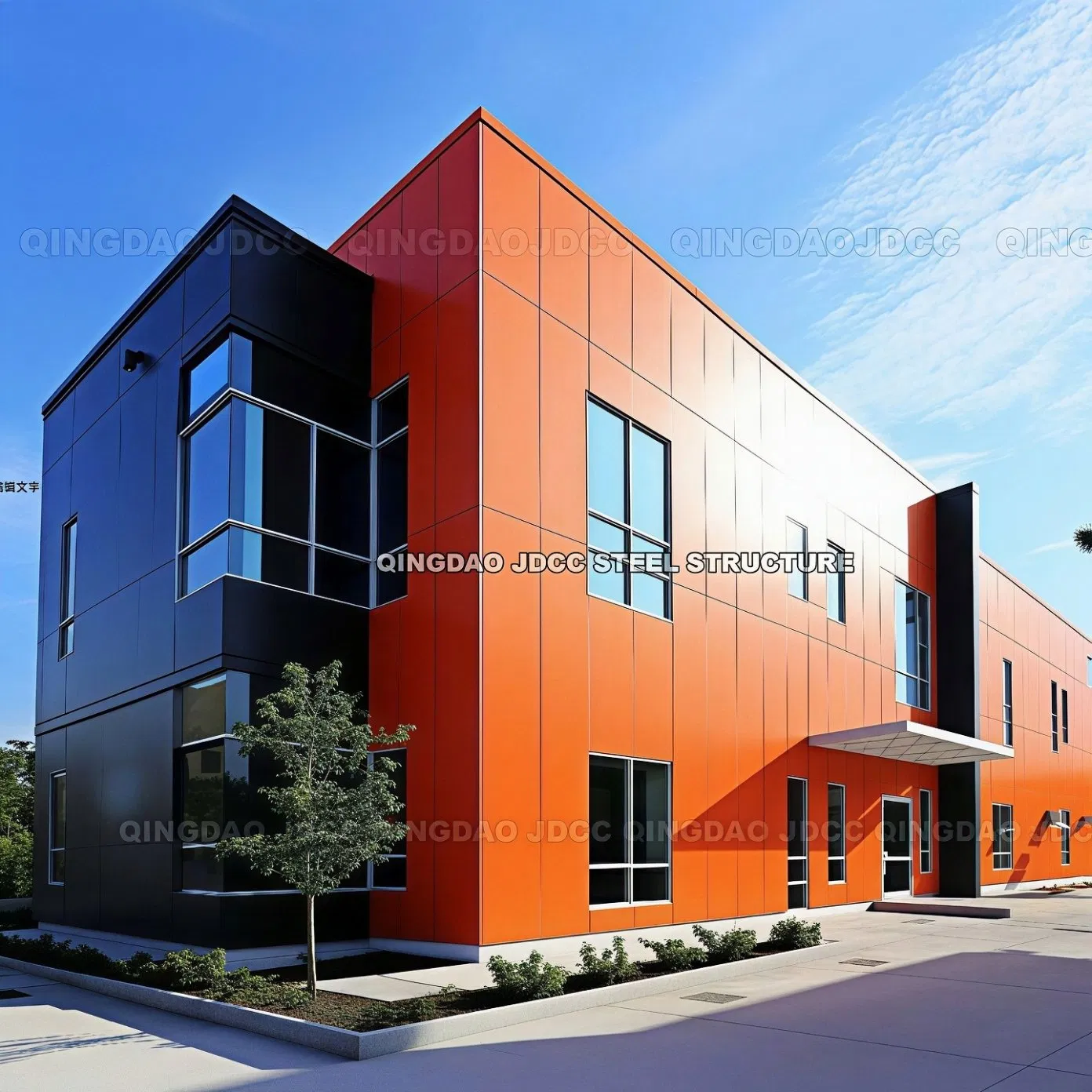 Edifício de Escritório Modular Personalizado com Estrutura de Aço, Armazém, Oficina, Parede de Vidro, Contratante Geral, Construção Turnkey