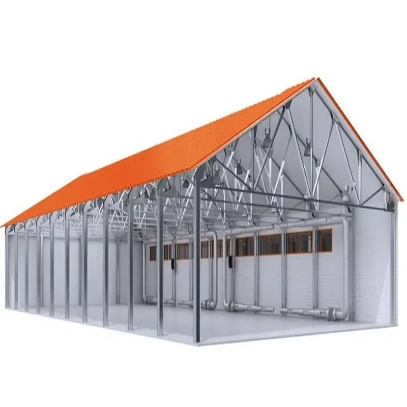 Edifício Comercial Portátil para Aves Arena Interna para Cavalos Galpões Prefabricados de Agricultura