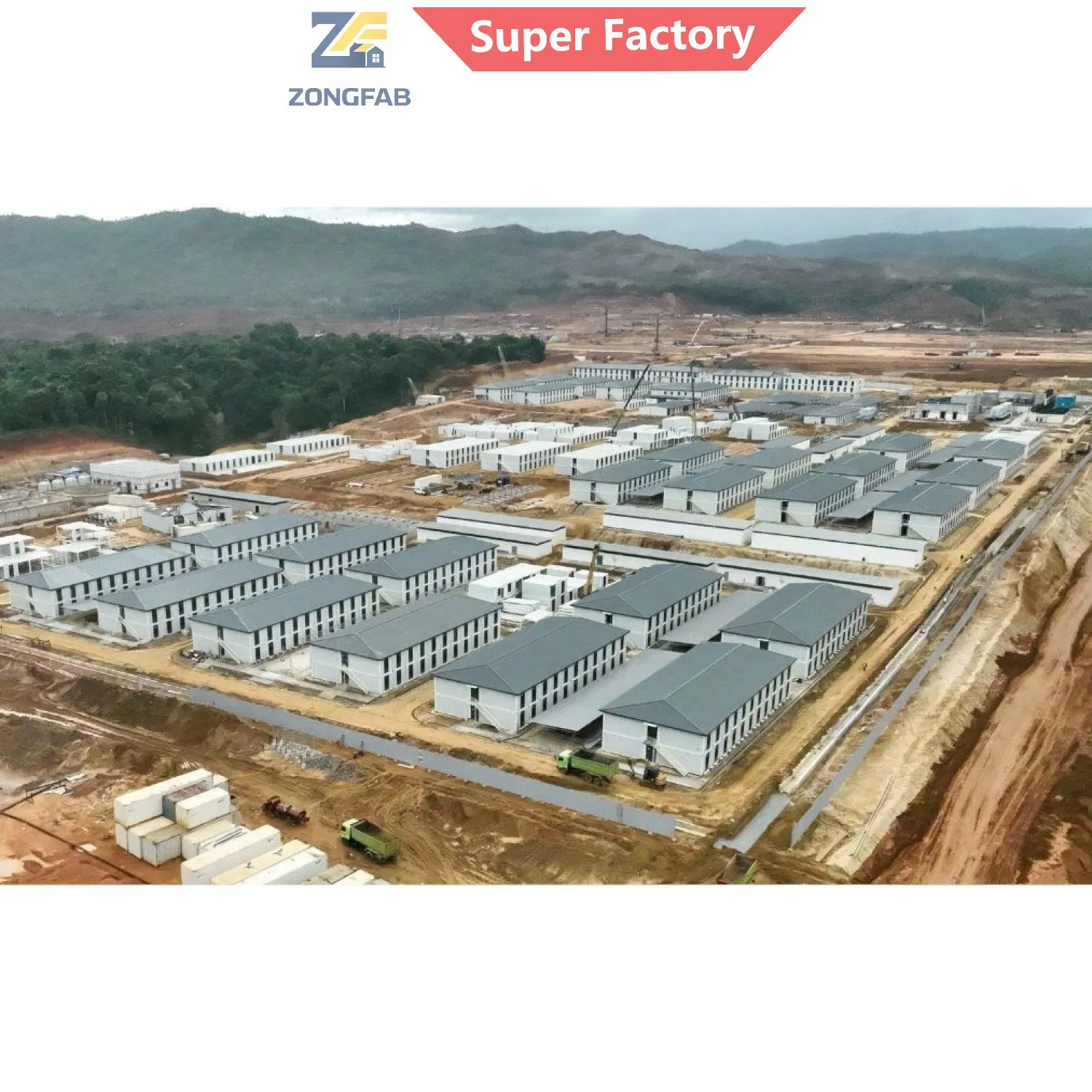 Alojamento de Campo de Contratante EPC de Campo de Gás Mineiro, Edifício Modular Prefabricado em Contêiner, Habitação de Infraestrutura Pública, Projeto Governamental