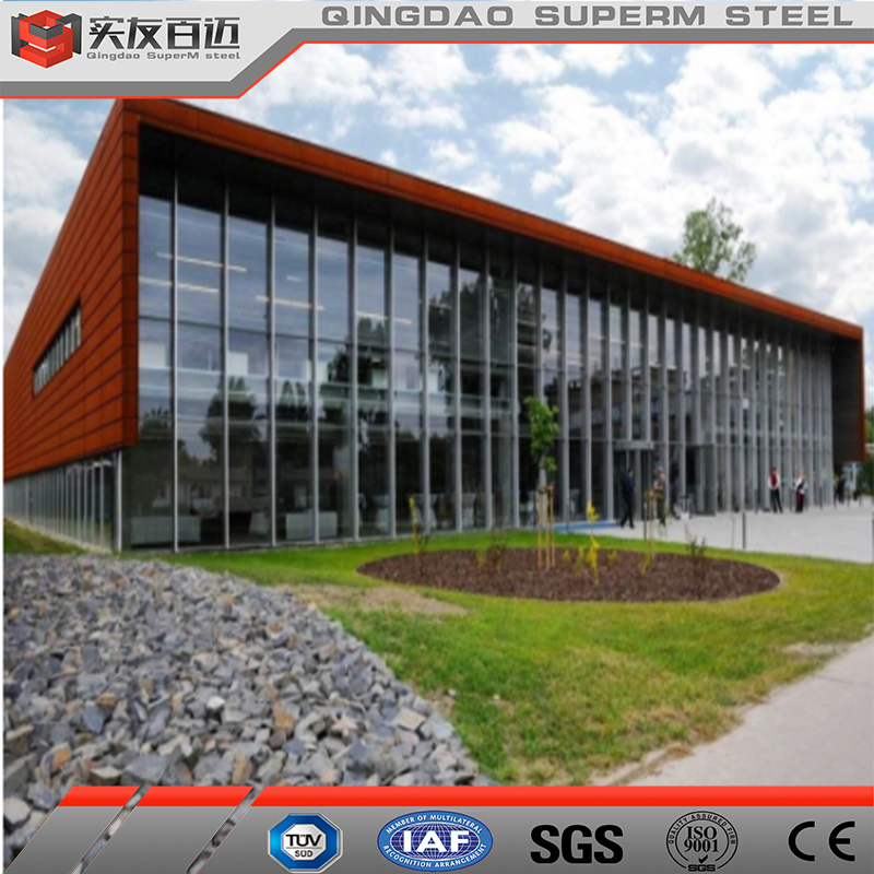 Estrutura Metálica de Construção Edifício Comercial de Escritórios Prefabricado em Aço