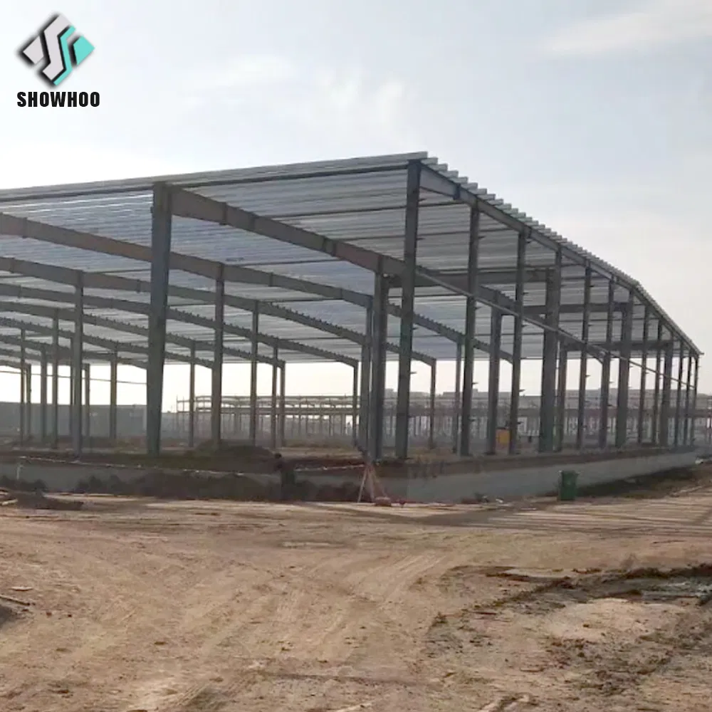Edifício Comercial de Estrutura de Aço Prefabricada Personalizada de Alto Desempenho com Estrutura de Aço
