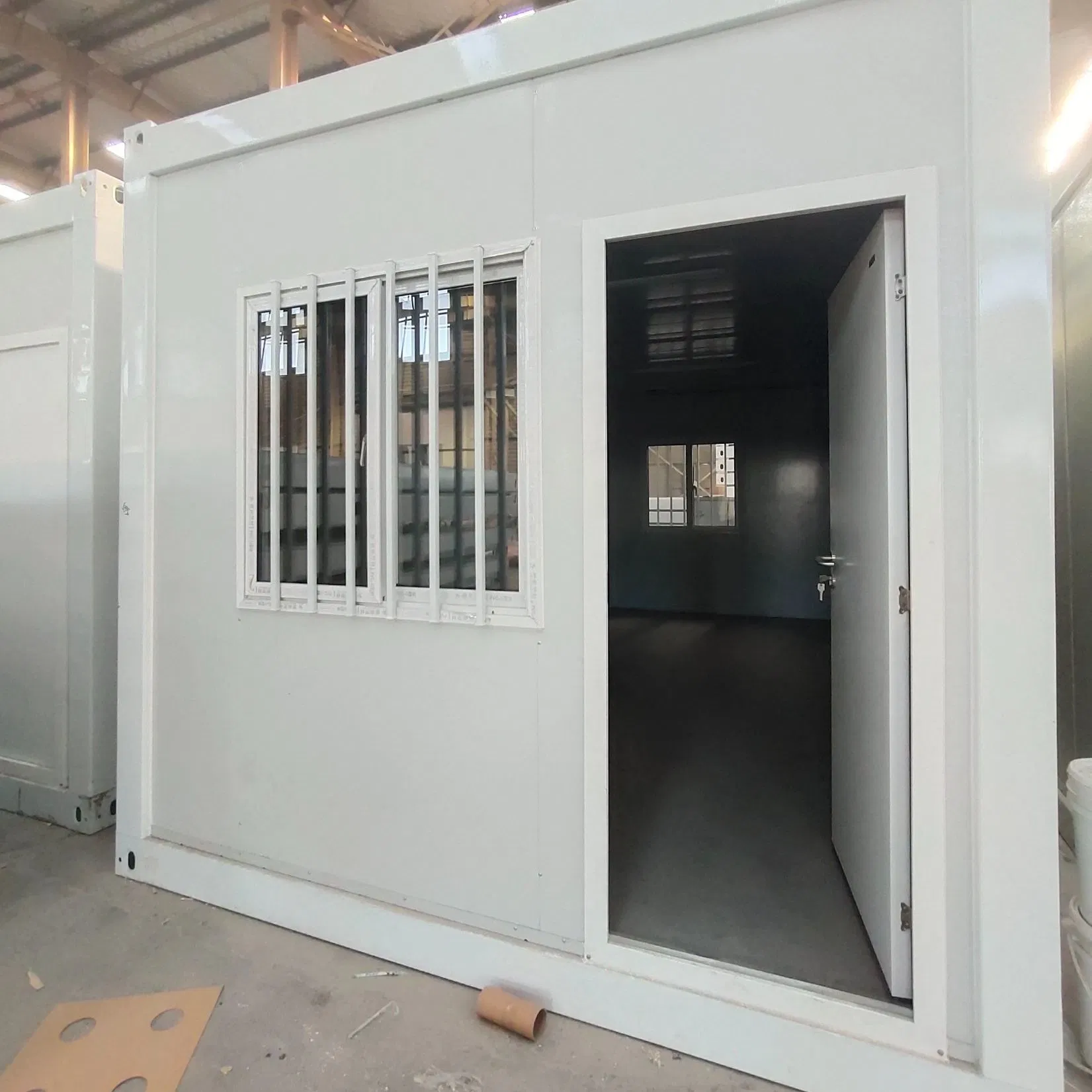 Escritório de Obras Portátil Alojamento de Dormitório Prefabricado Hotel Container Edifício Modular Relocável