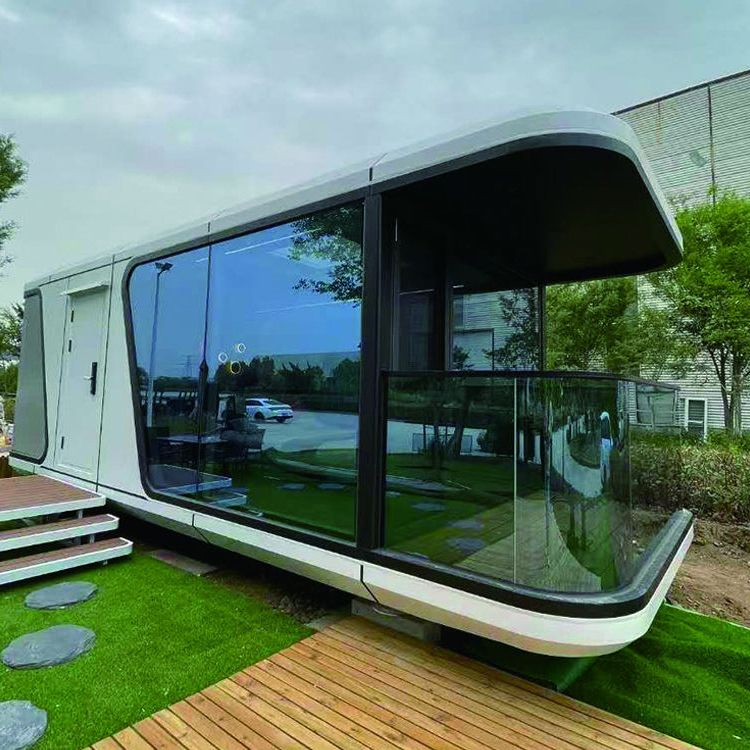 Cápsula Espacial Luxuosa Cabine Inteligente Edifício Prefabricado Adequado para Uso Residencial ou Hotel Comercial