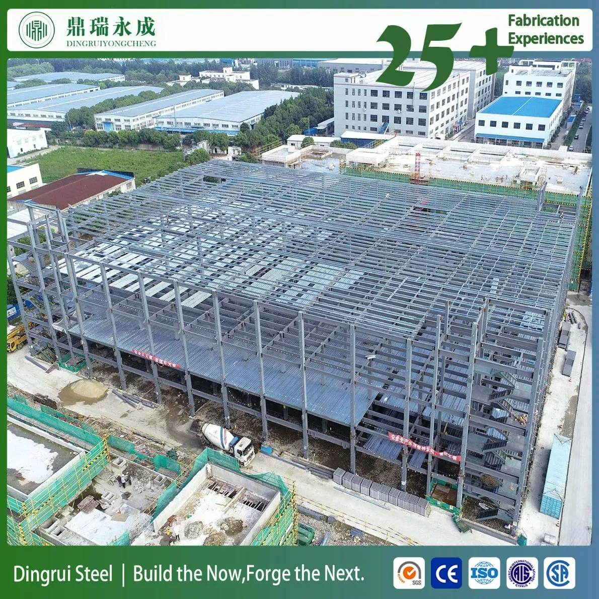 Estrutura de Aço Modular Prefabricada de Múltiplos Andares para Hotel, Escola, Escritório, Shopping, Edifício Habitacional