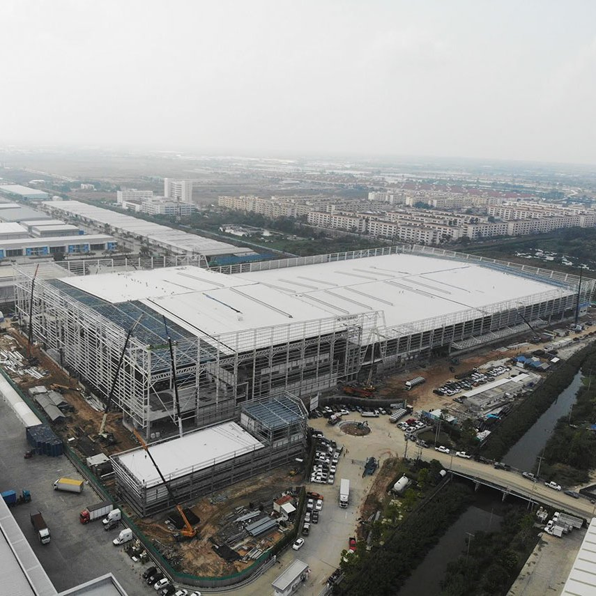 Edifício de Armazenamento em Aço Edifício Industrial Portátil Edifício Agrícola Planta Comercial