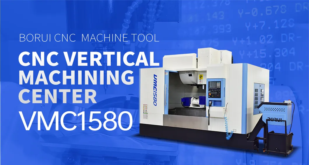 Centro de Usinagem Vertical Vmc1580 3-Axis para Peças de Precisão