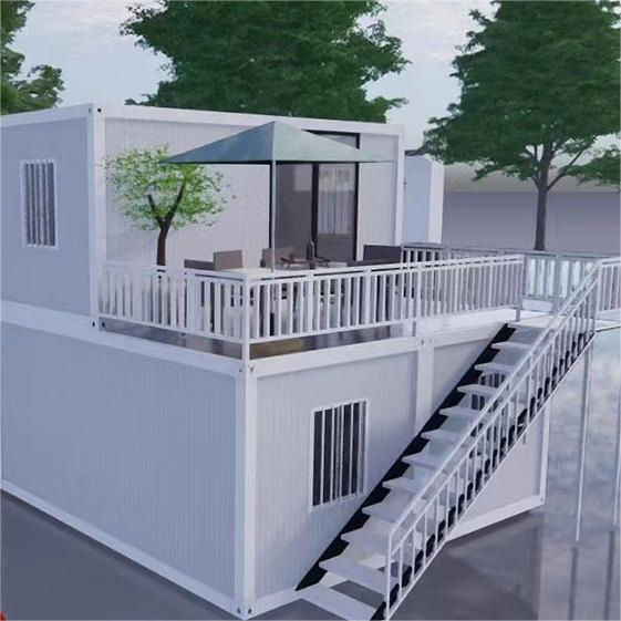 Escritório de Obras Portátil Alojamento de Dormitório Prefabricado Hotel Container Edifício Modular Relocável