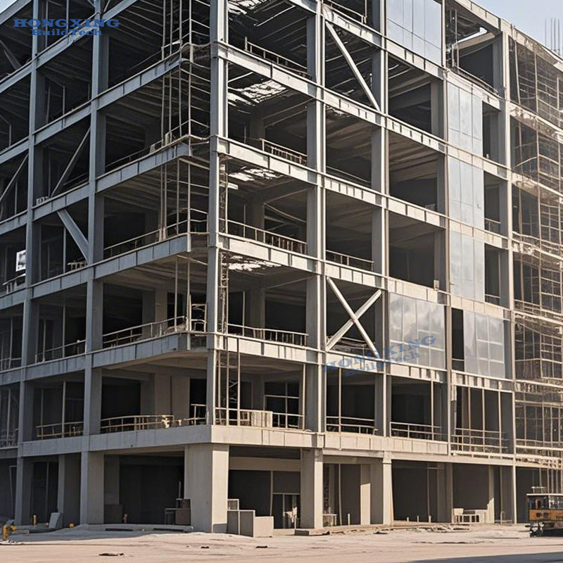 Estrutura de Aço Prefabricada Escritório Construção Comercial Loja Edifício Metálico à Venda