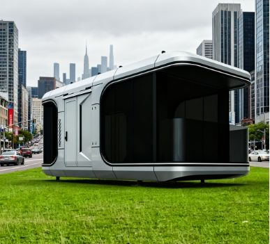 Cápsula Espacial Luxuosa Cabine Inteligente Edifício Prefabricado Adequado para Uso Residencial ou Hotel Comercial