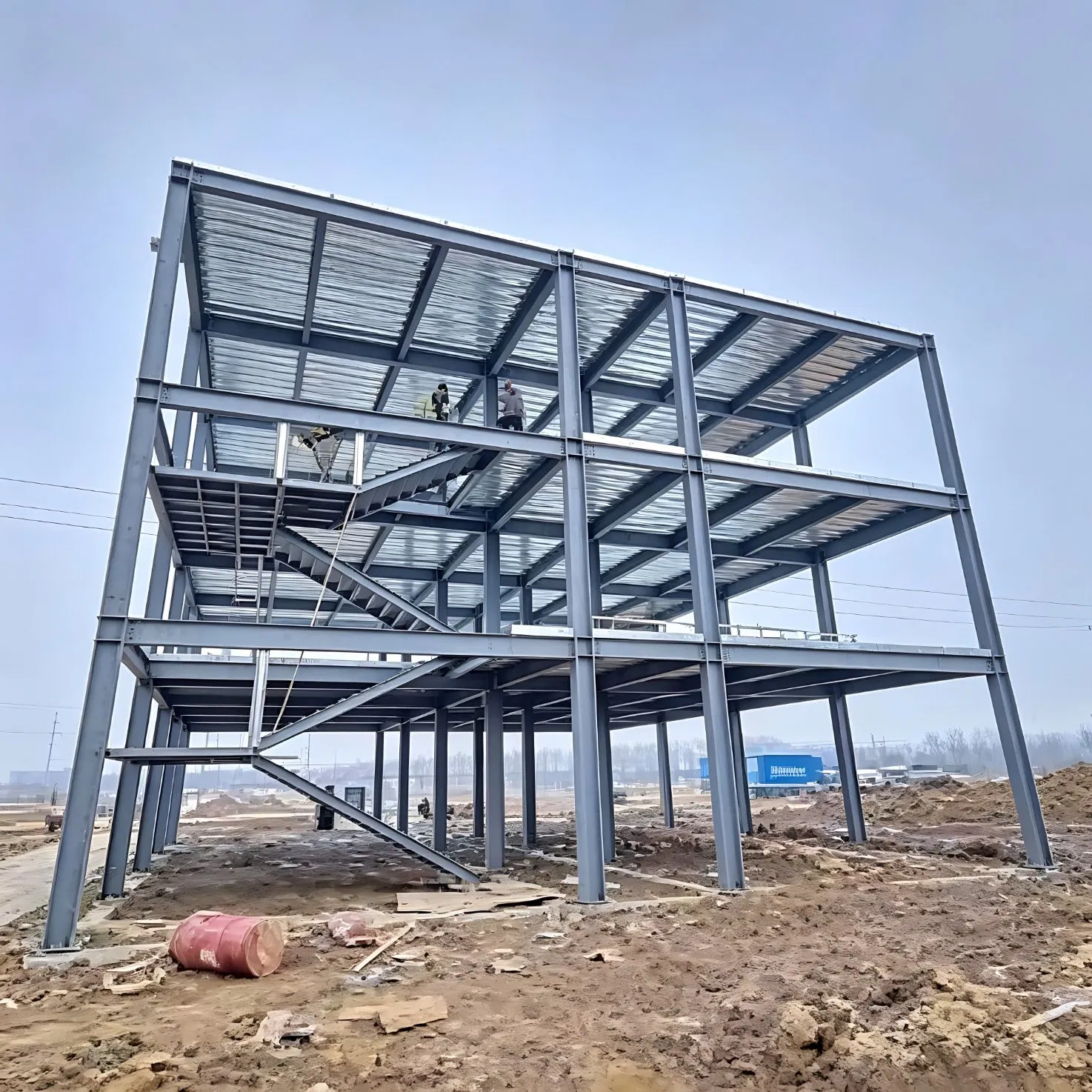 Estrutura Modular de Aço Edifício Comercial de Alto Padrão Fabricante Prefabricado
