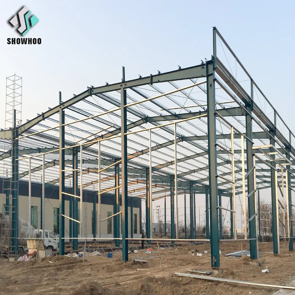 Planos de Construção de Galpão Estrutural de Aço Prefabricado Comercial Edifício Armazenagem Portátil Prefabricado