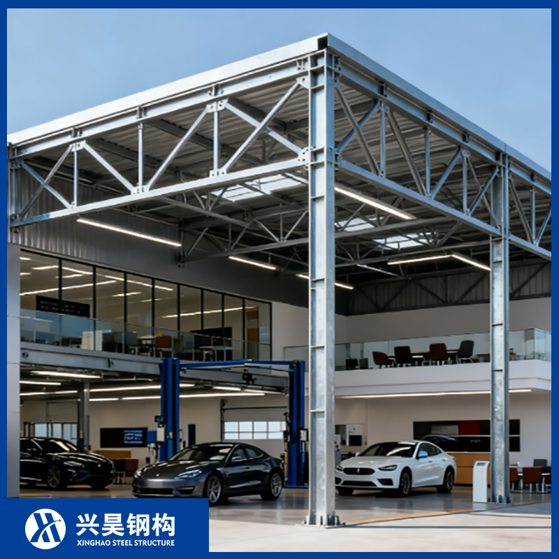 Edifício Comercial de Estrutura Modular de Aço Prefabricado para Exposição, Economia de Energia, Uso Industrial e Público