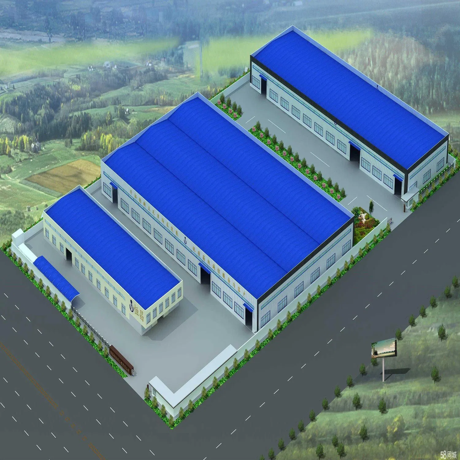 Estrutura de Aço Metálico Personalizada para Edifícios Industriais, Agrícolas e Comerciais, Armazenamento de Edifícios Metálicos