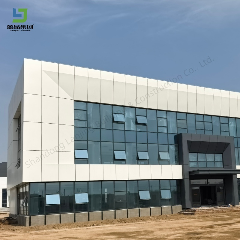 Estrutura de Armazém de Aço Leve Personalizada de Grande Vão para Múltiplos Andares, Escritório Industrial, Hotel, Escola, Edifício Comercial