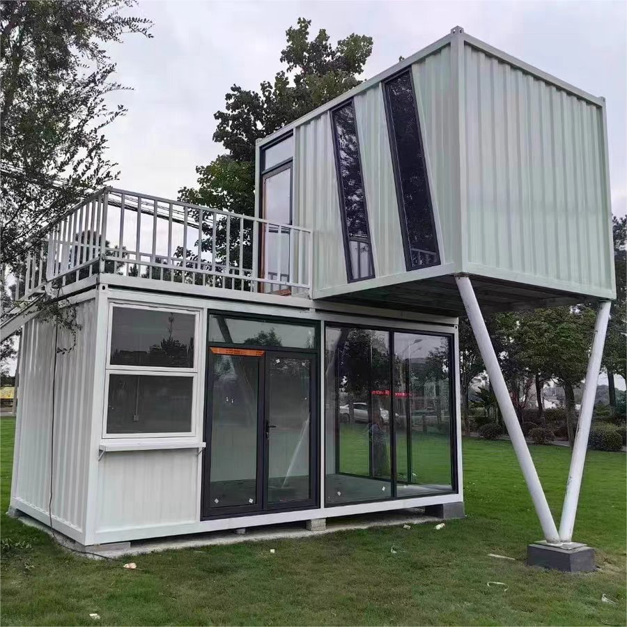 Casa Modular Expandável Dobrável Casa Prefabricada Container Escritório Edifício de Vidro