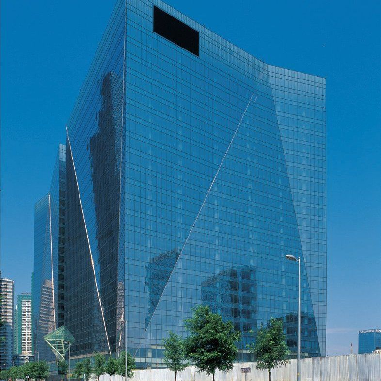 Estruturas de Aço de Alta Resistência Prefabricadas de Luxo Personalizadas para Edifícios de Vários Andares para Negócios, Escritórios Comerciais, Construção de Pisos e Portas